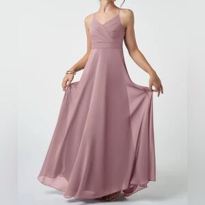 Azazie Elegant Pink Sleeveless Dress